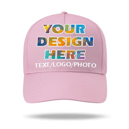 Personalisierte Baseball Caps mit Text Logo Foto - Personalisierte Baseballkappe für Herren und Damen - Maßgeschneiderter Hut von huale POD