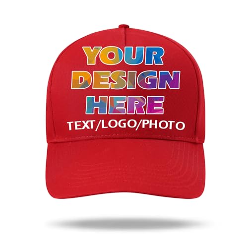 Personalisierte Baseball Caps mit Text Logo Foto - Personalisierte Baseballkappe für Herren und Damen - Maßgeschneiderter Hut von huale POD