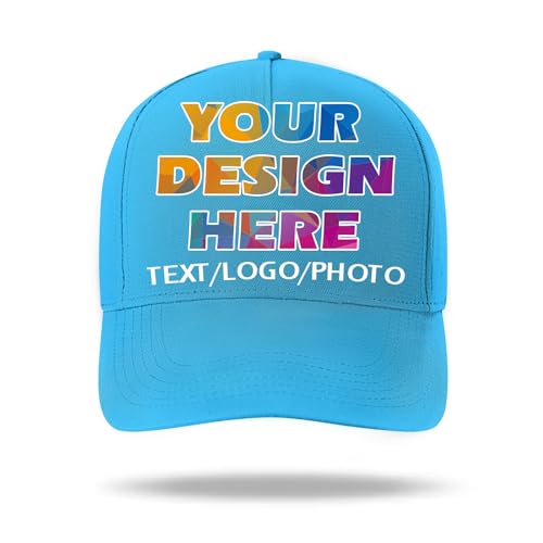 Personalisierte Baseball Caps mit Text Logo Foto - Personalisierte Baseballkappe für Herren und Damen - Maßgeschneiderter Hut von huale POD