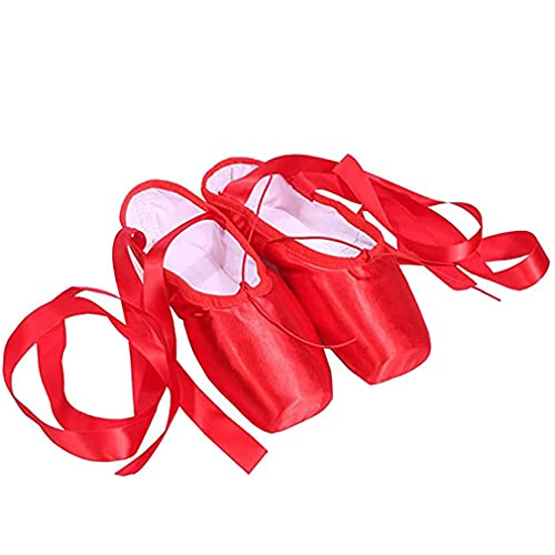 Ballett Spitzenschuhe - Professionelle Tanzschuhe Schnürballerinas Ballett Spitzenschuhe Satin mit Band Tanzschuhe Ballettschuh Elegante Satin Tanzschuhe für Mädchen Damen Ballett Spitzenschuhe - Professionelle Tanzschuhe Schnürballerinas Ballett Spitzenschuhe Satin mit Band Tanzschuhe Ballettschuh Elegante Satin Tanzschuhe für Mädchen Damen von hualualua