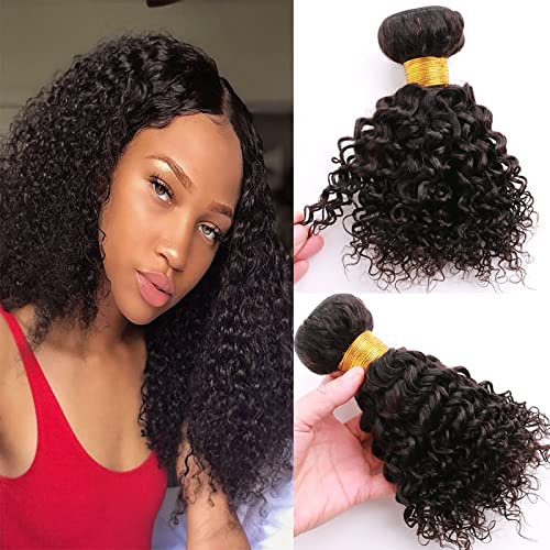 Huarisi 8 Zoll Natürliches Tressen Echthaar Lockiges Haar, 1 Bundle Short Curly Hair 8a, 100g Brazilian Virgin Human Hair Bundles for Black Women, Haarverlängerungen Jerry Curl Hair Weft Thick Huarisi 8 Zoll Natürliches Tressen Echthaar Lockiges Haar, 1 Bundle Short Curly Hair 8a, 100g Brazilian Virgin Human Hair Bundles for Black Women, Haarverlängerungen Jerry Curl Hair Weft Thick von huarisi