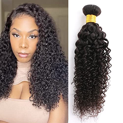 Huarisi 1 Bundles of Curly Brazilian Hair 18” Grade 9a Unprocessed Kinky Curly Human Hair Bundles Real Hair Weaves Extensions for Black Women von huarisi