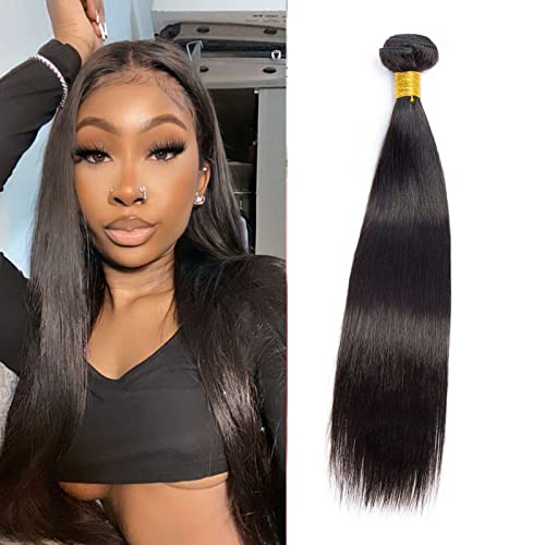 Huarisi Tressen Gerade Echthaar Bündel 18 inch Brazilian Straight Hair Single Bundle for Black Women Human Hair Straight Weaves 8a Haarverlängerungen Sew in von huarisi