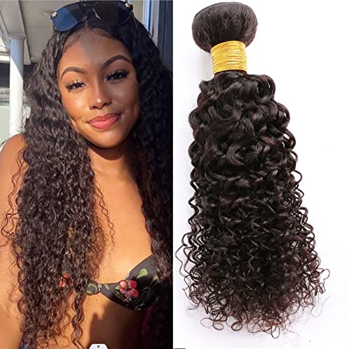 Huarisi Kinky Curly Brazilian Hair Bundle 100g Human Hair Weave Tight Curls Hair Extensions Double Weft for Black Women 16 Inch von huarisi