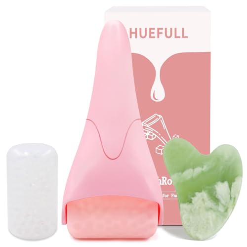 huefull Eisroller für Gesicht mit 2 Rollen und Gua Sha Gesichtswerkzeuge, Gesichtsroller für Selbstpflege, Guasha Werkzeug für Gesicht, Schwellungen Linderung, Hautpflege-Geschenke für Frauen Männer, huefull Eisroller für Gesicht mit 2 Rollen und Gua Sha Gesichtswerkzeuge, Gesichtsroller für Selbstpflege, Guasha Werkzeug für Gesicht, Schwellungen Linderung, Hautpflege-Geschenke für Frauen Männer, von huefull