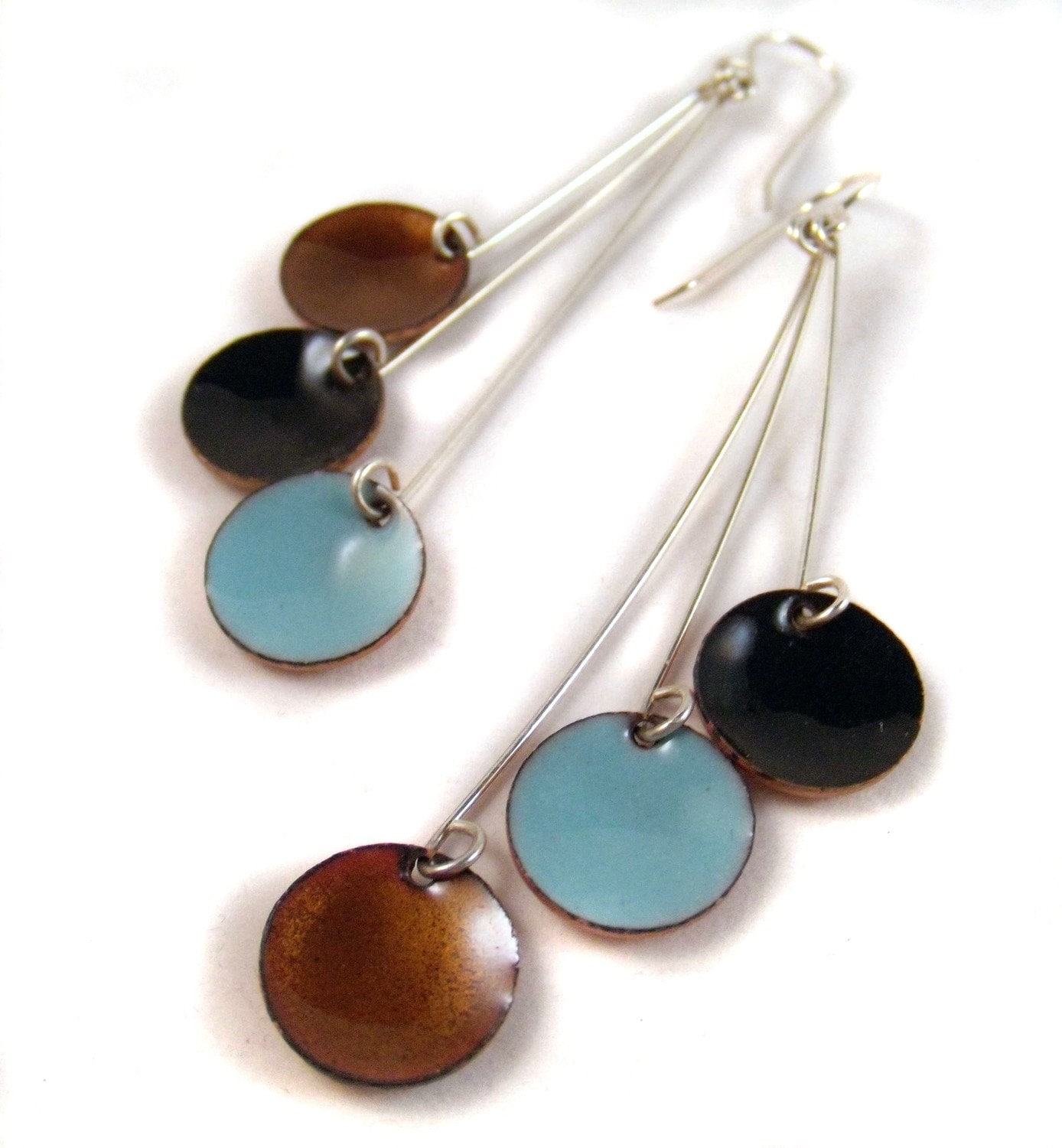 staralfur Pendula Emaille Ohrringe/Aquamarin Teal Blau-Grün, Schwarz, Honig-Bernstein staralfur Pendula Emaille Ohrringe/Aquamarin Teal Blau-Grün, Schwarz, Honig-Bernstein von huffalo
