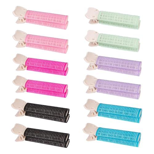 Volumenspendende Haarwurzel-Clips, sofortige Volumengebung, Haarspangen für Damen, Bonbonfarben, Lockenwickler für alle Haartypen, Lockenwickler, Volumengebung, Haarwurzel-Clips (6 Farben) von huifllyhui