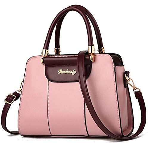Weibliche Handtaschen Handtaschen für Frauen Crossbody Designer Handtaschen für Frauen Damen Handtasche für Frauen Handtaschen für Frauen Damen Handtasche, rose, 28*12*21cm von huihuijia