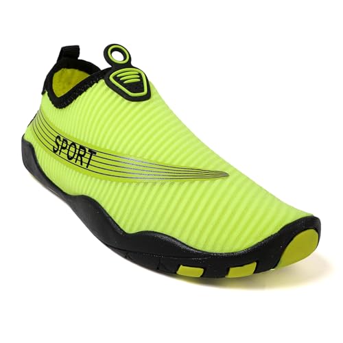 Wasserschuhe Herren Damen Barfussschuhe Schnell Trocknend Slip on Breathable Strandschuhe Schwimmschuhe Surfschuhe für Yoga-Training Outdoor Sport Sport Fitness（Gelb） Gr 40EU von huipeng