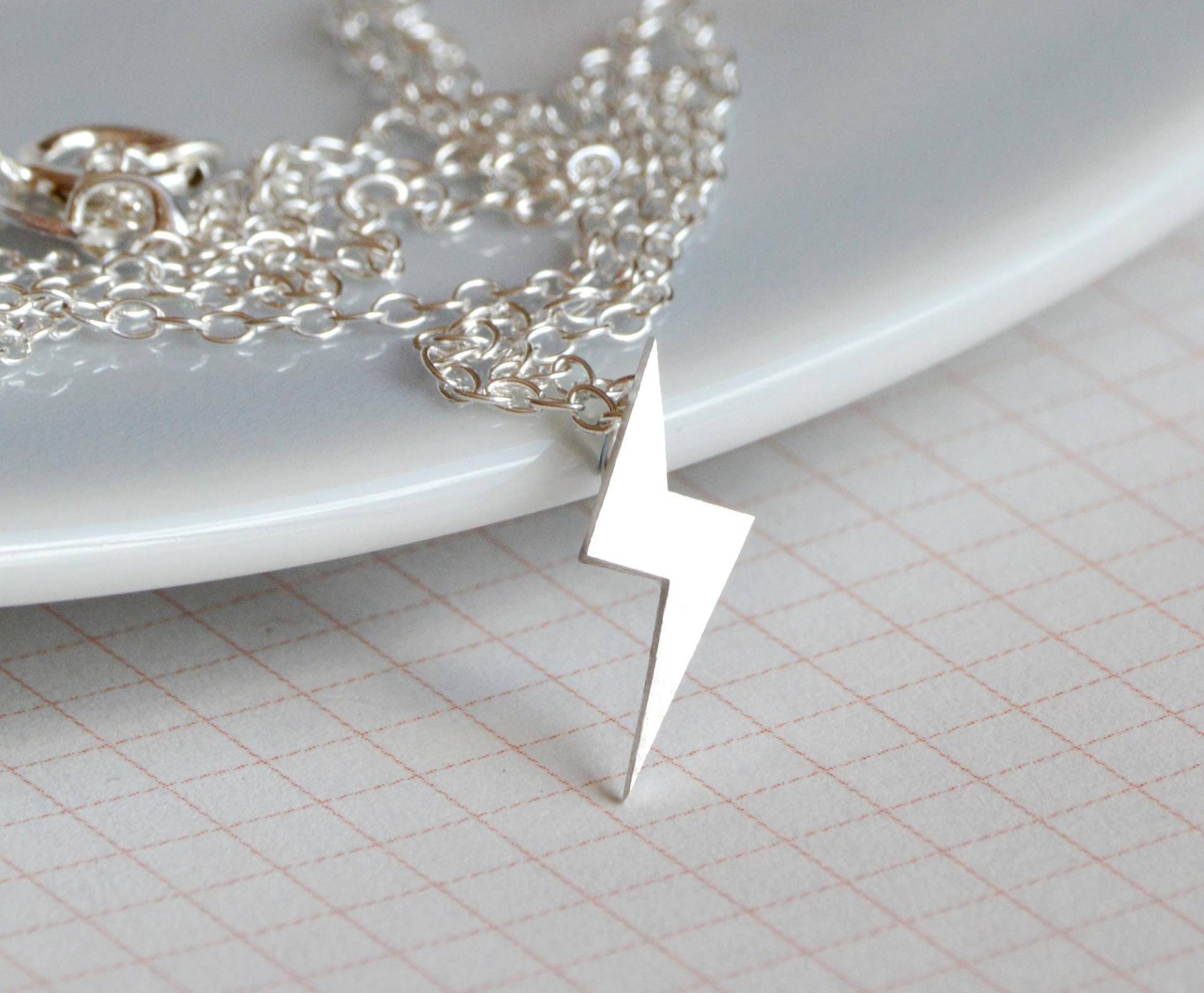 Blitz Halskette Aus Sterling Silber von huiyitan