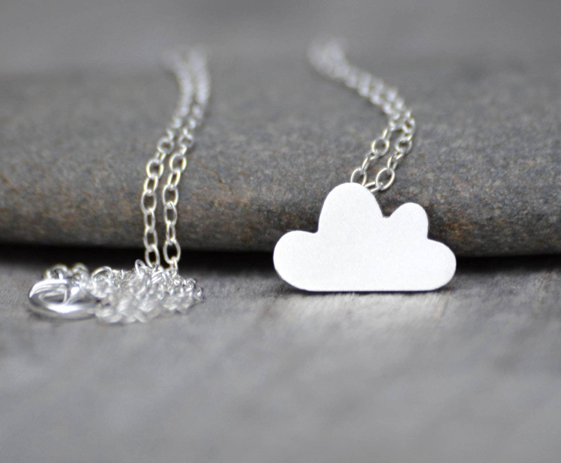 Flauschige Wolke Halskette Aus Sterling Silber von huiyitan