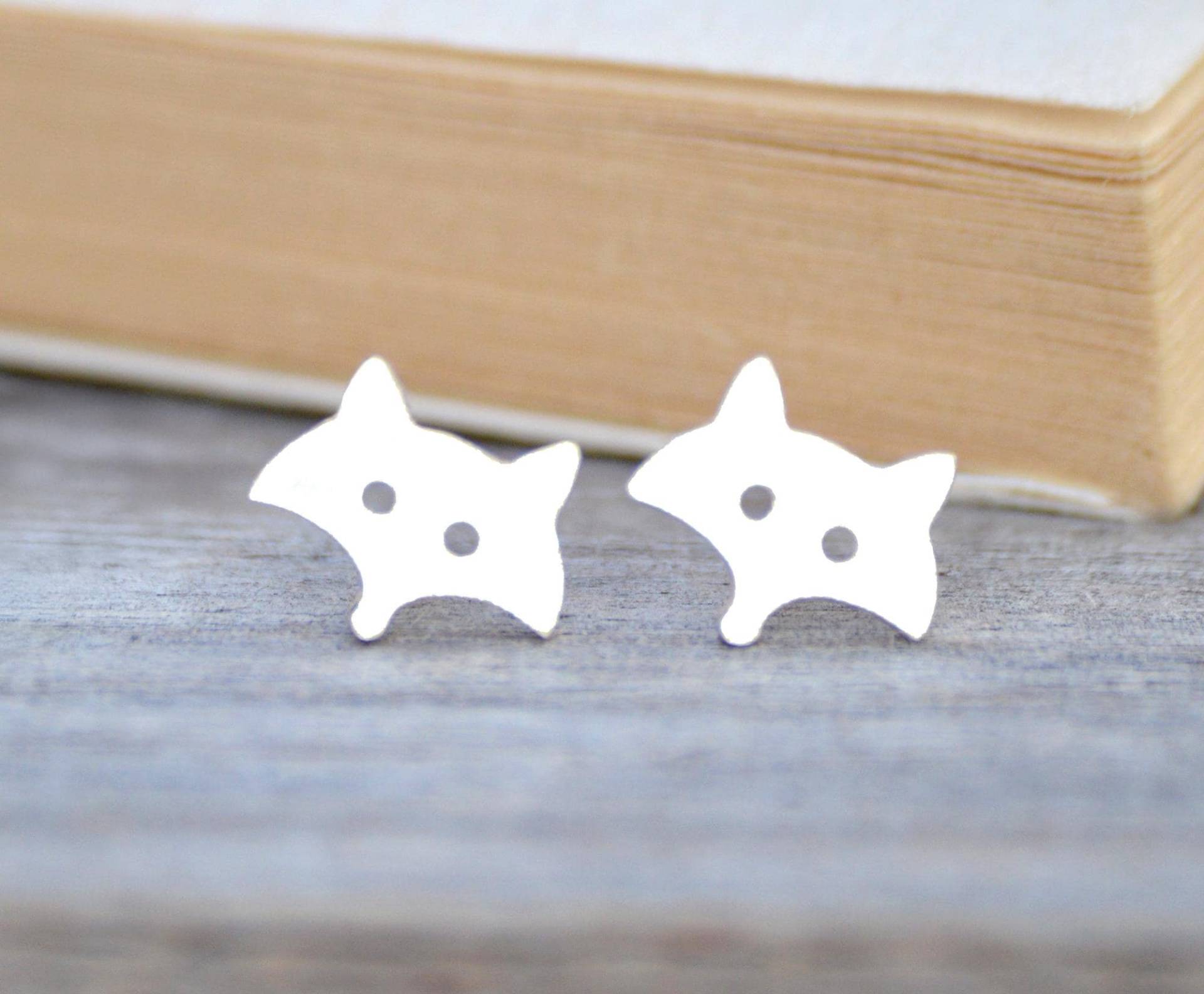 Fuchs Ohrstecker in Sterling Silber von huiyitan