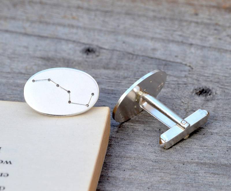 Handgemachte Sterling Silber Manschettenknöpfe Mit Großem Wagen Sternbild Schmuck von huiyitan