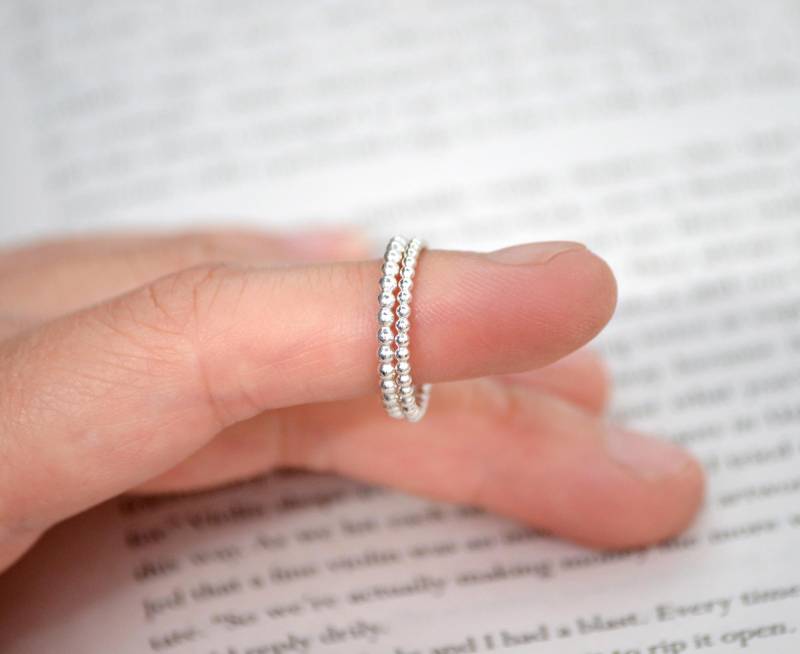 Handgefertigter Stapelring Aus 925Er Silber von huiyitan