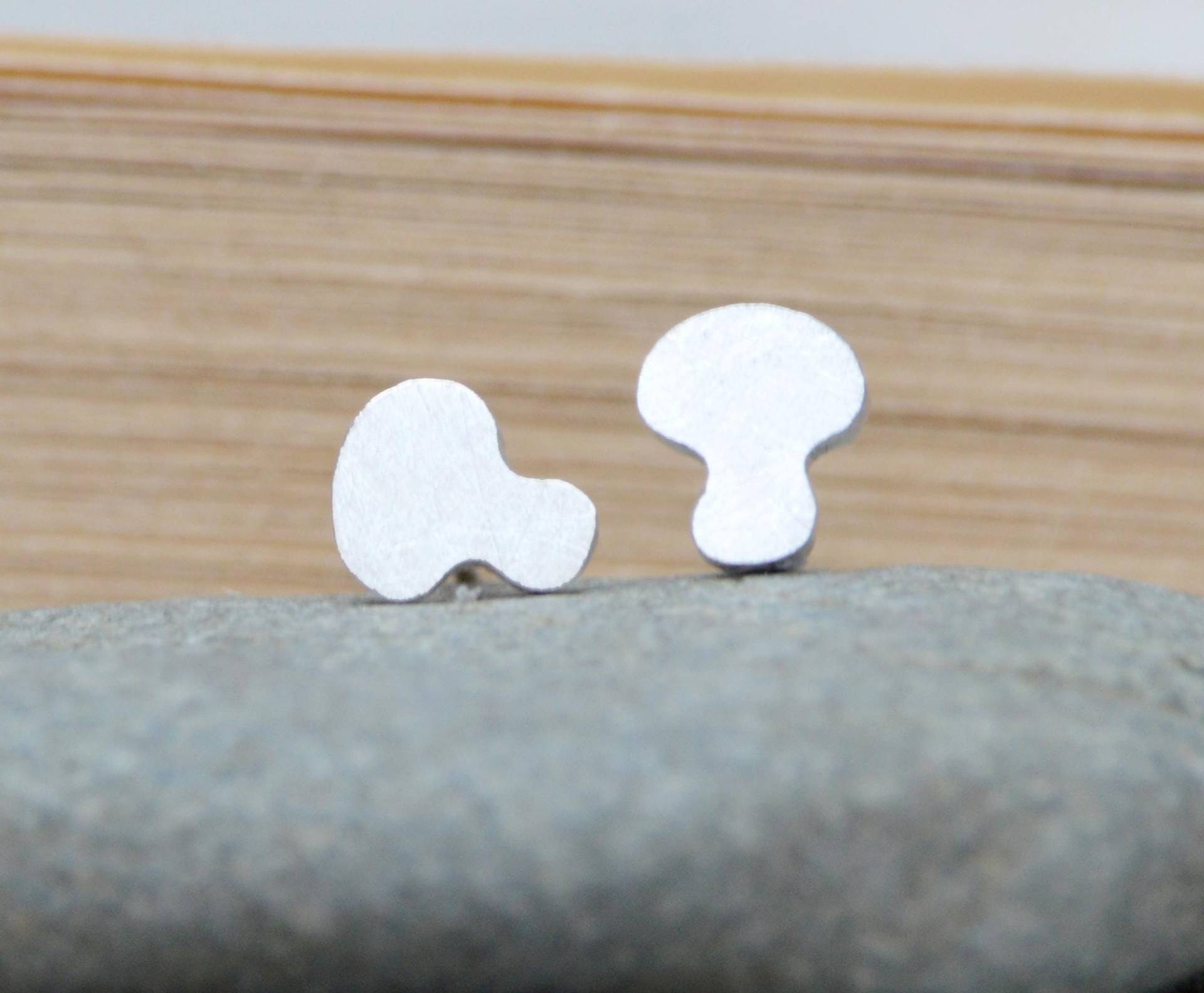 Pilz Ohrstecker in Sterling Silber von huiyitan