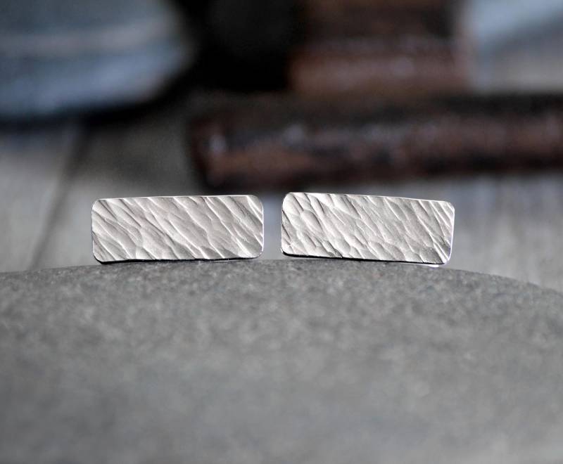 Rechteckige Manschettenknöpfe Aus Sterlingsilber von huiyitan