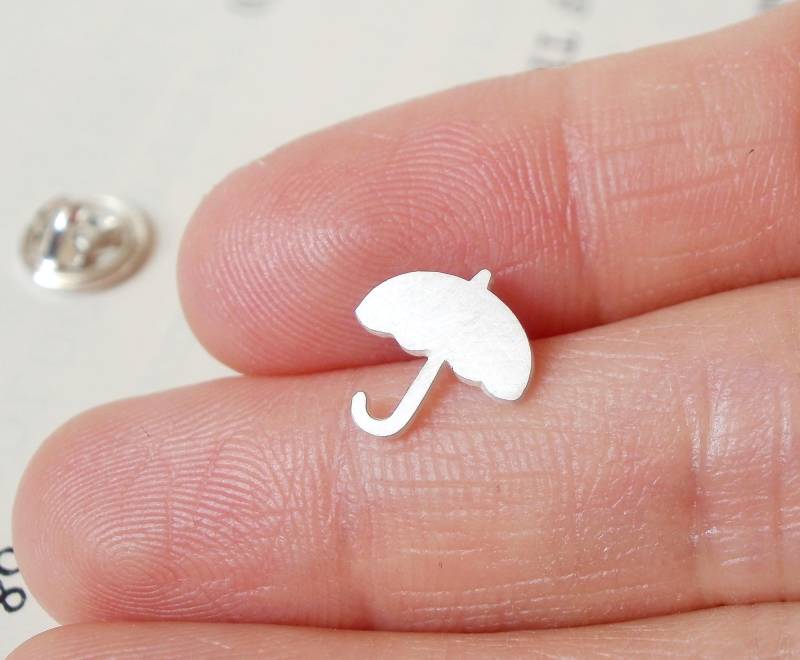 Regenschirm Anstecknadel, Silber Krawatte Tack von huiyitan