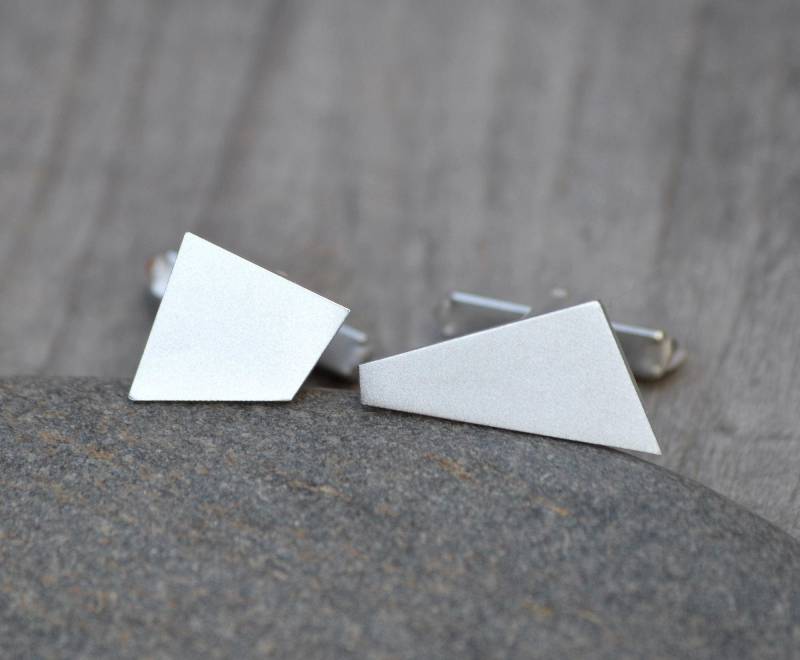 Viereckige Manschettenknöpfe Aus Sterling Silber von huiyitan