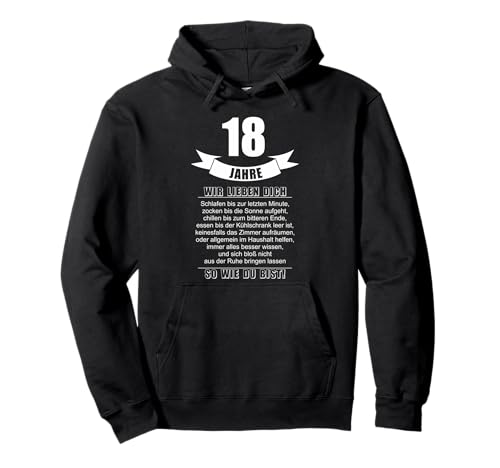18 Jahre Geburtstag Lustig Herren Junge Sohn 18 Geburtstag Pullover Hoodie 18 Jahre Geburtstag Lustig Herren Junge Sohn 18 Geburtstag Pullover Hoodie von humblebrag