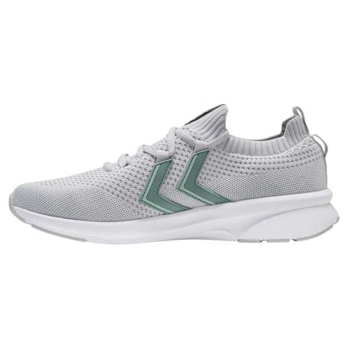 Hummel Damen Flow Seamless Sneaker, White Silt Green, 37 EU von hummel