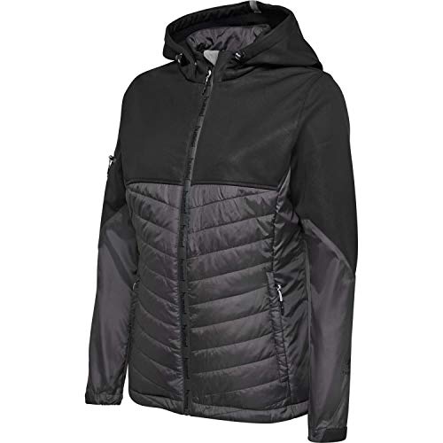 Hummel Damen Steppjacke North Hybrid 206682 Black/Asphalt L von hummel