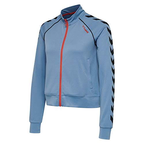 Hummel Damen Trainingsjacke Ziba Short Zip Jacket 207969 Faded Denim S von hummel