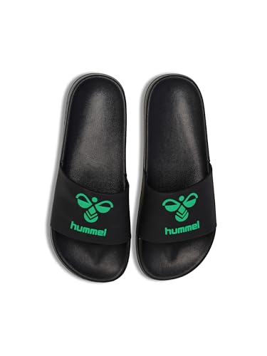 hummel Unisex HML Essential Pool Slide Slipper, Black/Jelly Bean, 50 EU von hummel