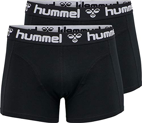 Hummel Herren Boxershorts 4er Pack, Boxers (Schwarz/Schwarz, M) von hummel