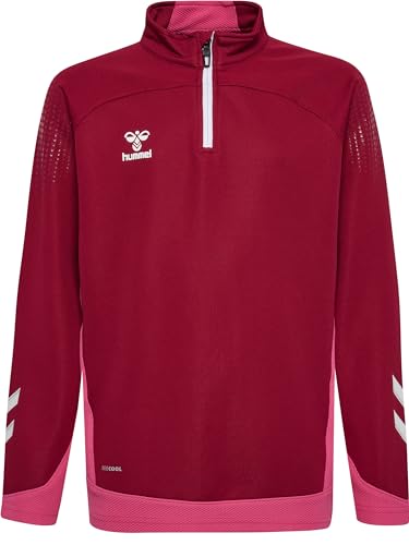 hummel Hmllead Half Zip Herren Multisport Sweatshirt Mit Kurzem Reißverschluss von hummel