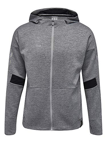 Hummel Kinder Trainingsjacke Tech Move Zip Hood 200020 Grey Melange 128 von hummel