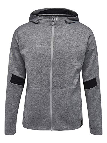 Hummel Kinder Trainingsjacke Tech Move Zip Hood 200020 Grey Melange 140 von hummel