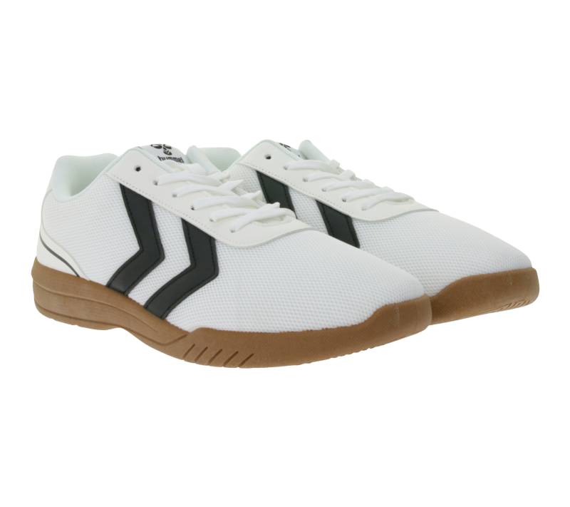Sportlicher hummel Steady Game Sneaker mit rutschfester Außensohle Turn-Schuhe Sportschuhe 228856-9001 Weiß von hummel