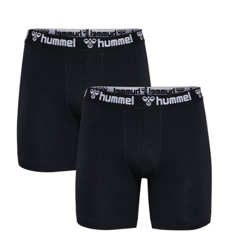 hummel Boxershorts Unterwäsche hmlBoxer (Baumwolle) schwarz Herren - 2er Pack von hummel