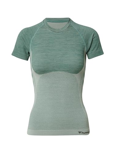 hummel Damen Funktionsshirt pastellgrün/Khaki/schwarz S von hummel