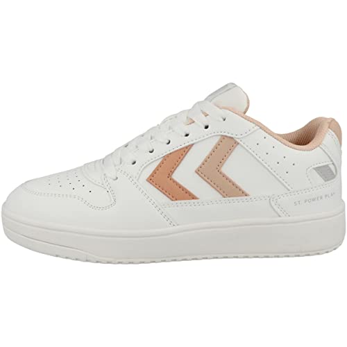 hummel Damen Sneaker St. Power Play WMNS 218557 White/Almost Apricot 38 von hummel