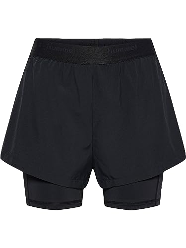 hummel Damen Sporthose Fly 2in1 schwarz S von hummel