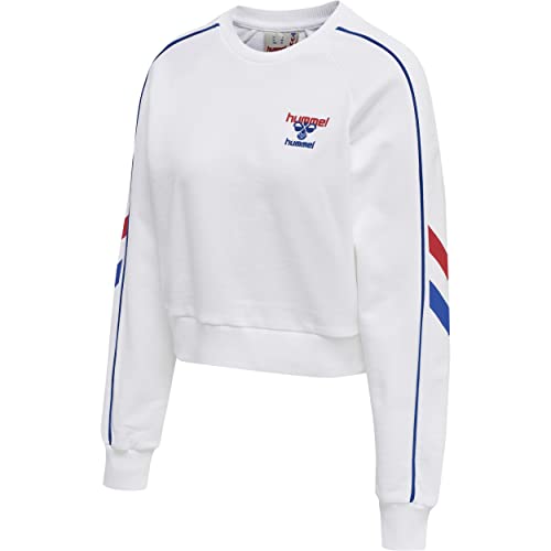 hummel Damen Sportsweatshirt Durban weiß/blau/rot S von hummel