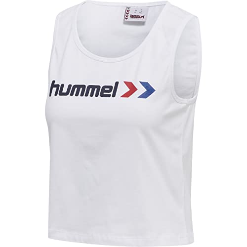 hummel Damen Sporttop Texas weiß/hellrot/blau S von hummel