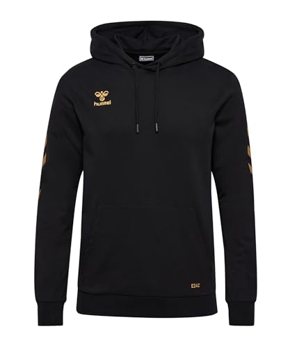 hummel E24C LTD Cotton Hoodie Black/Gold - L von hummel