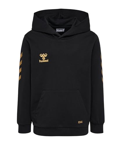 hummel E24C LTD Cotton Hoodie Kids Black/Gold - 140 von hummel