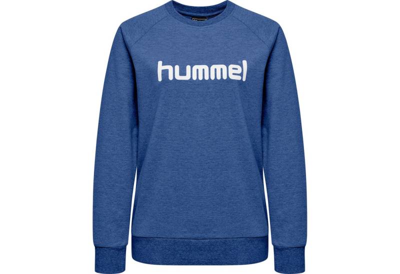 hummel Fleecepullover Hummel Damen Pullover Go Cotton Logo Sweatshirt Woman 203519 von hummel