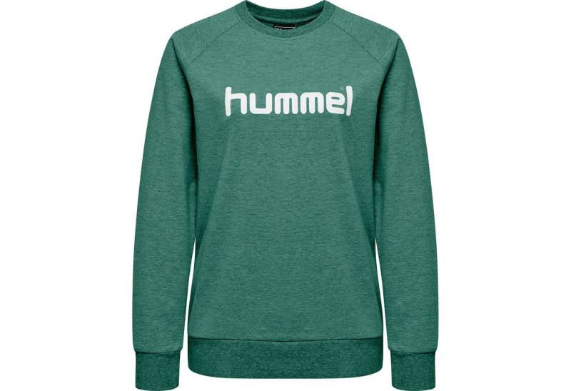hummel Fleecepullover Hummel Damen Pullover Go Cotton Logo Sweatshirt Woman 203519 von hummel