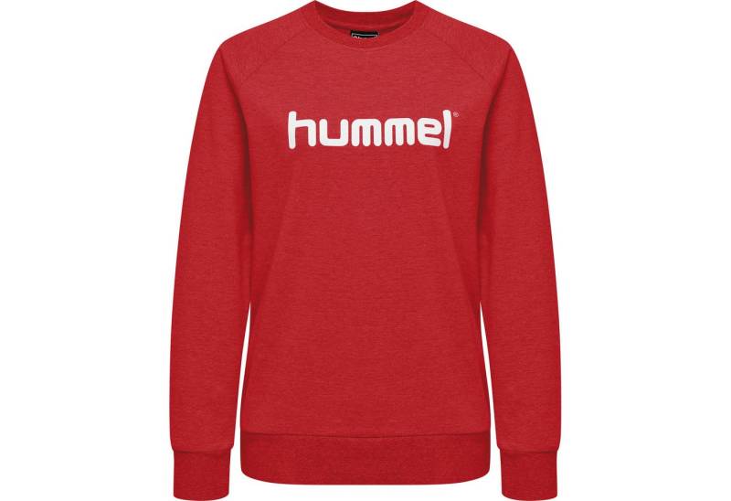 hummel Fleecepullover Hummel Damen Pullover Go Cotton Logo Sweatshirt Woman 203519 von hummel