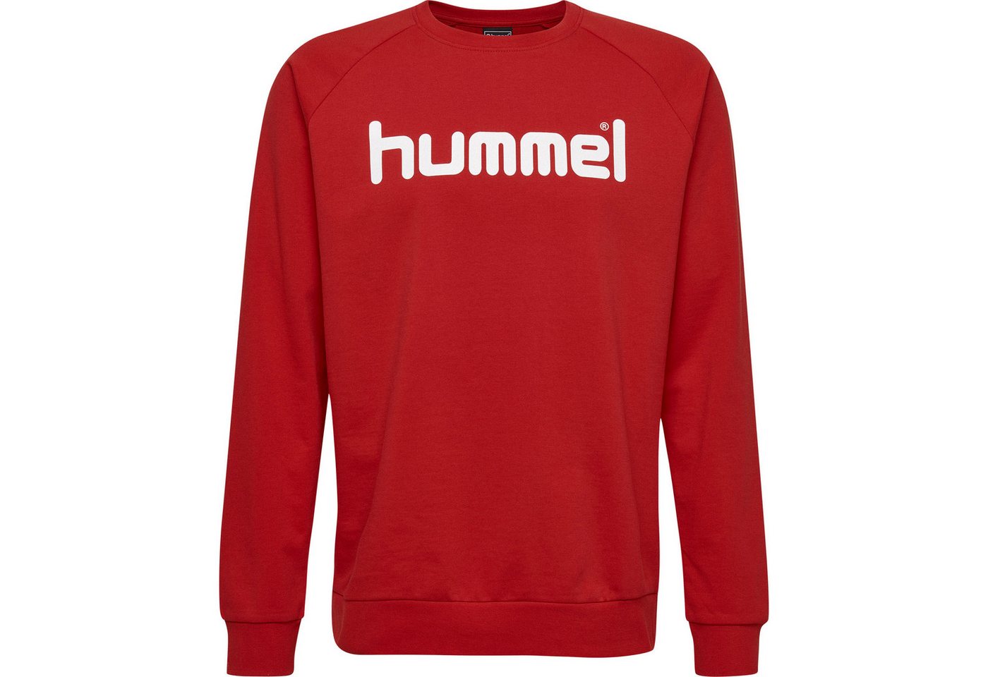 hummel Fleecepullover Hummel Herren Pullover Go Cotton Logo Sweatshirt 203515 von hummel
