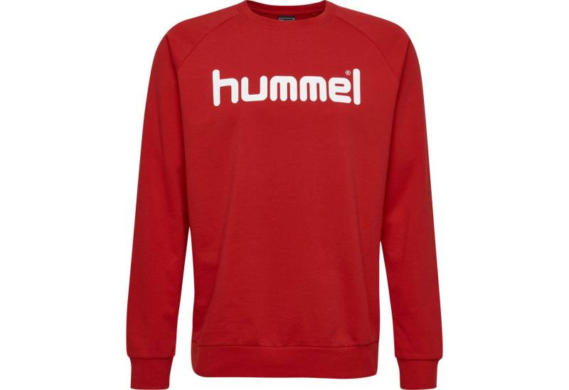 hummel Fleecepullover Hummel Herren Pullover Go Cotton Logo Sweatshirt 203515 von hummel
