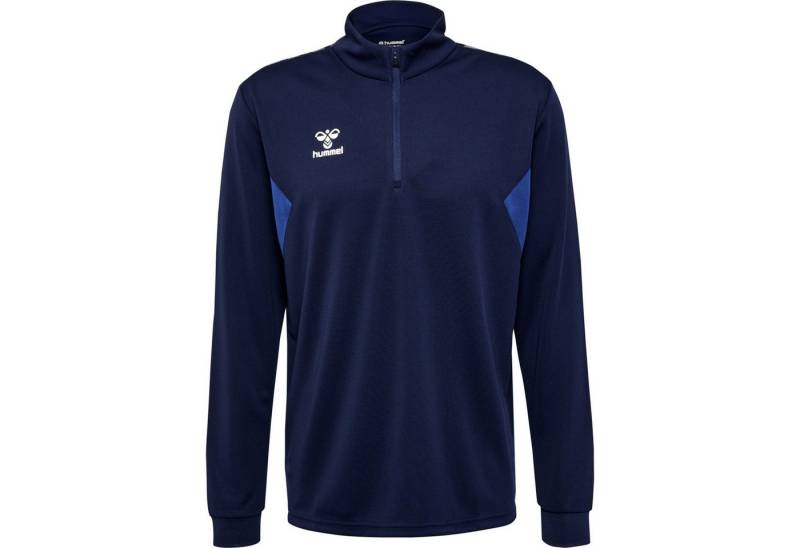 hummel Fleecepullover Hummel Herren Trainingstop hmlAuthenticHalf Zip Poly Sweat 219973 von hummel