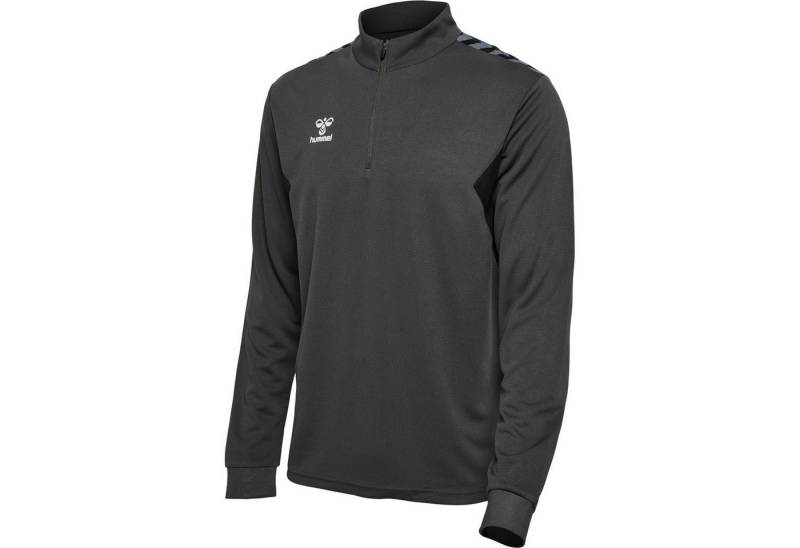 hummel Fleecepullover Hummel Herren Trainingstop hmlAuthenticHalf Zip Poly Sweat 219973 von hummel