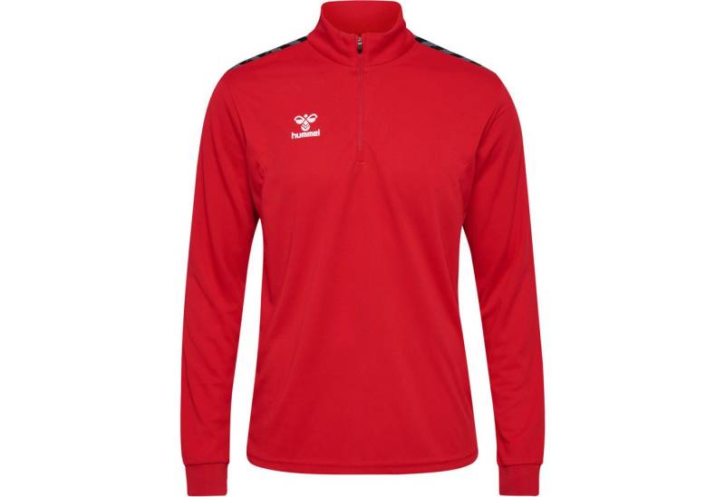 hummel Fleecepullover Hummel Herren Trainingstop hmlAuthenticHalf Zip Poly Sweat 219973 von hummel