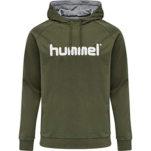 hummel GO Cotton Logo Hoodie grün - XXL von hummel