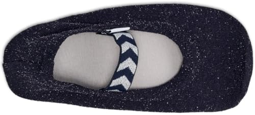 hummel Gym Shoe Kinder Indoor Turnschläppchen dunkelblau/Glitzer 204865-1009 (dunkelblau/Glitzer, EU Schuhgrößensystem, Kleinkind, Numerisch, M, 26) von hummel